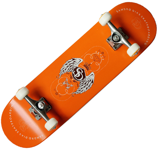 Skate Profissional Sandro Dias - Laranja
