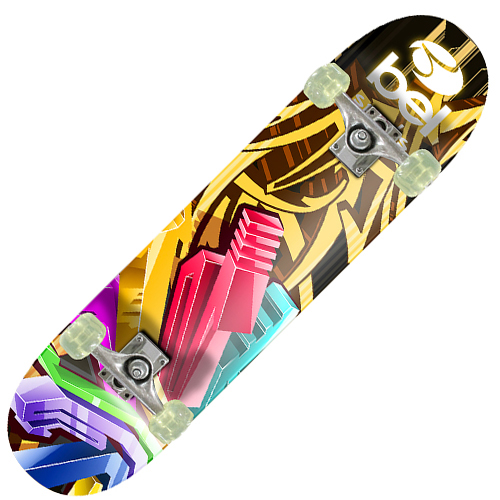 Skate Semi-Profissional Modelo 4018 Geometrico Grafitti