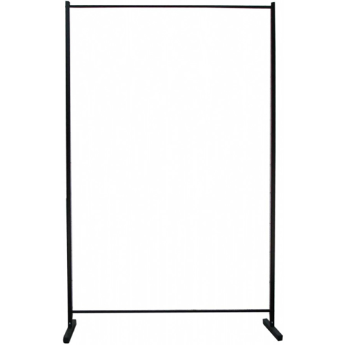 Suporte metálico para cortina de solda com rodizio 1,22 X 1,78 metros