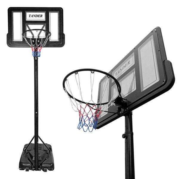 Tabela de Basquete Móvel Portátil Altura Ajustável 3,10M Aro 45cm