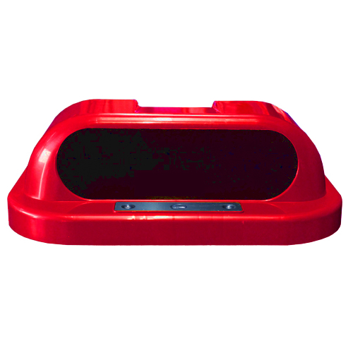 Tampa de Lixeira 50 Litros - Superior Metálico - Vermelho