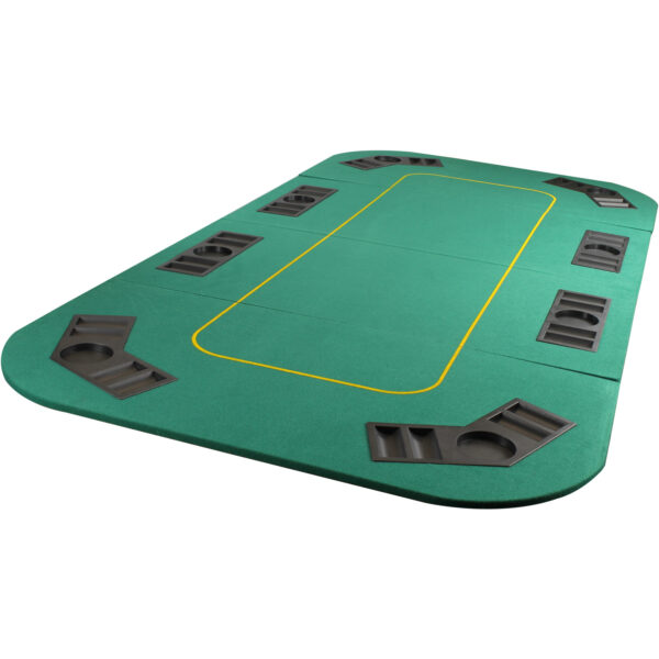 Tampo Mesa de Poker Dobrável 8 Lugares 180x90 cm - TPTT0075