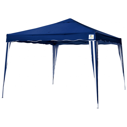 Tenda Gazebo Praia Campo 3x3 Azul Dobrável Alumínio