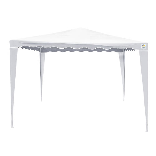Tenda Gazebo Praia Campo Estrutura Montável Poliéster 2,4 x 2,4 -Branco