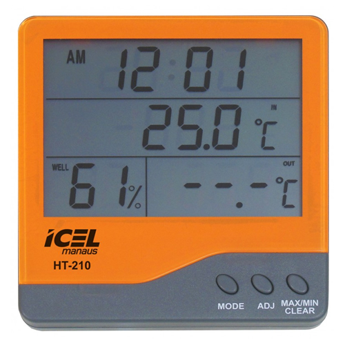 Termo-Higrometro Digital HT-210 Temperatura - 50ºc ~ 70ºc