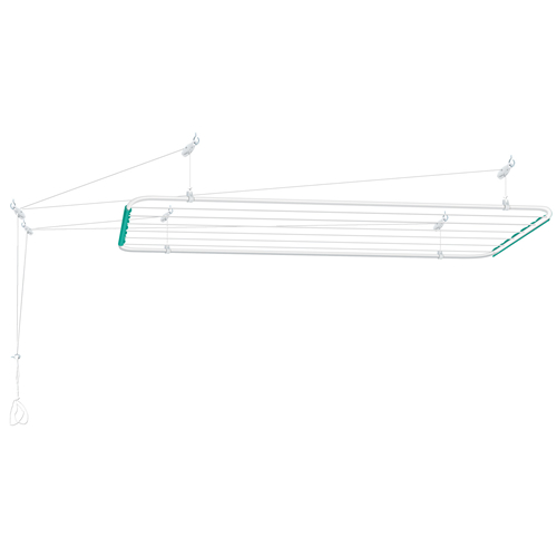 Varal De Teto Mônaco 1,00x0,56m com Kit Reparo p/ Instalação