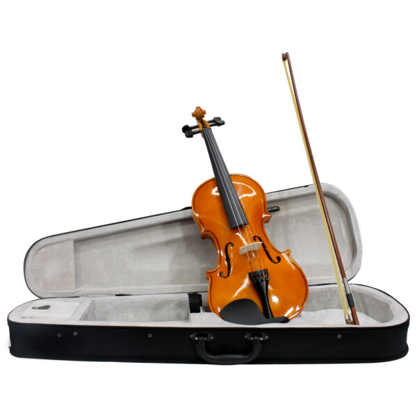 Violino Tamanho 4/4 Arco Madeira com Breu Cavalete Estojo Luxo