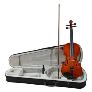 Violino Tamanho 4/4 Arco Madeira com Breu Cavalete Estojo Luxo